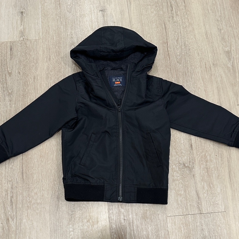 The Children's Place Charcoal Hooded Jacket